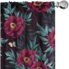 Ambesonne Boho Wings Curtains, Cottagecore Inspired Neutral Butterfly Pattern with Floral Ornaments, Window Treatments 2 Panel Set for Living Room Bedroom, Pair of – 28″ x 84″, Dark Sand Brown Taupe(Raspberry Pale Seafoam)