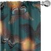 Ambesonne Boho Wings Curtains, Cottagecore Inspired Neutral Butterfly Pattern with Floral Ornaments, Window Treatments 2 Panel Set for Living Room Bedroom, Pair of – 28″ x 84″, Dark Sand Brown Taupe(Teal Marigold Cocoa)