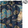 Ambesonne Boho Wings Curtains, Cottagecore Inspired Neutral Butterfly Pattern with Floral Ornaments, Window Treatments 2 Panel Set for Living Room Bedroom, Pair of – 28″ x 84″, Dark Sand Brown Taupe(Sea Blue Earth Yellow)