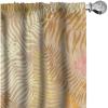 Ambesonne Delicate Roses Curtains, Retro Themed Garden Scene Flowers Vintage with Neutral Colors, Window Treatments 2 Panel Set for Living Room Bedroom, Pair of – 28″ x 63″, Pale Peach Pale Grey Dust(Pastel Pink Mustard)