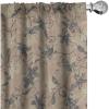 Ambesonne Delicate Roses Curtains, Retro Themed Garden Scene Flowers Vintage with Neutral Colors, Window Treatments 2 Panel Set for Living Room Bedroom, Pair of – 28″ x 63″, Pale Peach Pale Grey Dust(Sand Brown and Dark Blue Grey)