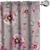 Ambesonne Delicate Roses Curtains, Retro Themed Garden Scene Flowers Vintage with Neutral Colors, Window Treatments 2 Panel Set for Living Room Bedroom, Pair of – 28″ x 63″, Pale Peach Pale Grey Dust(Lilac Raspberry Dust)