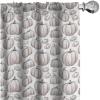 Ambesonne Fall Pumpkin Curtains, Neutral Color Schemes Pale Fruit of Autumn Season Repetitive Pattern, Window Treatments 2 Panel Set for Living Room Bedroom, Pair of – 28″ x 63″, White and Pale Tan(White and Pale Tan)