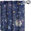 Ambesonne Floral Design Curtains, Tropical Themed Neutral Colors Boho Flowers Vintage with Leafy Art, Window Treatments 2 Panel Set for Living Room Bedroom, Pair of – 28″ x 63″, Dark Coral Pale Grey(Dark Lavender and Olive Green)
