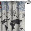 Ambesonne Floral Design Curtains, Tropical Themed Neutral Colors Boho Flowers Vintage with Leafy Art, Window Treatments 2 Panel Set for Living Room Bedroom, Pair of – 28″ x 63″, Dark Coral Pale Grey(Pale Eggshell Raspberry)