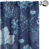 Ambesonne Floral Design Curtains, Tropical Themed Neutral Colors Boho Flowers Vintage with Leafy Art, Window Treatments 2 Panel Set for Living Room Bedroom, Pair of – 28″ x 63″, Dark Coral Pale Grey(Dark Lavender and Sea Blue)