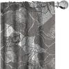 Ambesonne Floral Design Curtains, Tropical Themed Neutral Colors Boho Flowers Vintage with Leafy Art, Window Treatments 2 Panel Set for Living Room Bedroom, Pair of – 28″ x 63″, Dark Coral Pale Grey(Pale Grey)