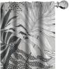 Ambesonne Floral Design Curtains, Tropical Themed Neutral Colors Boho Flowers Vintage with Leafy Art, Window Treatments 2 Panel Set for Living Room Bedroom, Pair of – 28″ x 63″, Dark Coral Pale Grey(Grey and White)