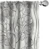 Ambesonne Floral Design Curtains, Tropical Themed Neutral Colors Boho Flowers Vintage with Leafy Art, Window Treatments 2 Panel Set for Living Room Bedroom, Pair of – 28″ x 63″, Dark Coral Pale Grey(Pale Sepia Dust Coconut)