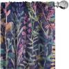Ambesonne Floral Design Curtains, Tropical Themed Neutral Colors Boho Flowers Vintage with Leafy Art, Window Treatments 2 Panel Set for Living Room Bedroom, Pair of – 28″ x 63″, Dark Coral Pale Grey(Pale Caramel and Lavender)