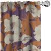 Ambesonne Hibiscus Curtains, Watercolor Silhouettes of Tropical Floral with Neutral Colors Boho Art, Window Treatments 2 Panel Set for Living Room Bedroom, Pair of – 28″ x 63″, Dark Coral Coral White(Burnt Orange Eggshell)