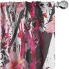 Ambesonne Hibiscus Curtains, Watercolor Silhouettes of Tropical Floral with Neutral Colors Boho Art, Window Treatments 2 Panel Set for Living Room Bedroom, Pair of – 28″ x 63″, Dark Coral Coral White(Pale Pink Hot Pink White)