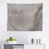 Ambesonne Houndstooth Tapestry, Neutral Colored Grayscale Pastel Toned Motives Continuous Pattern Art, Fabric Wall Hanging Decor for Bedroom Living Room Dorm, 45″ X 30″, Dust and Purpleblue(Dust and Purpleblue)