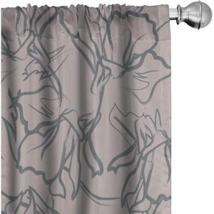 Ambesonne Birds and Nature Curtains, Cottagecore Vibe Neutral Colors Boho Animals and Flower Art, Window Treatments 2 Panel Set for Living Room Bedroom, Pair of – 28″ x 63″, Dark Lavender Pastel Pink(Pale Mustard Purpleblue)