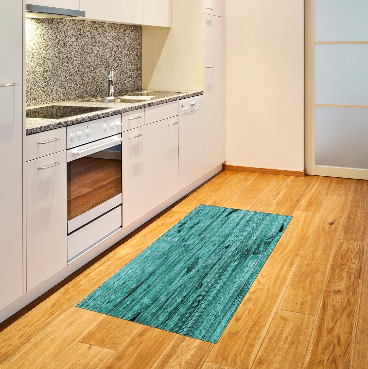 imageAmbesonne Modern Area Rug Modern Style Typography Word Arrangements Tracking Coffee Themed Beverage Design Flat Woven Accent Rug for Living Room Bedroom Dining Room 4 X 57 BrownTeal Blue