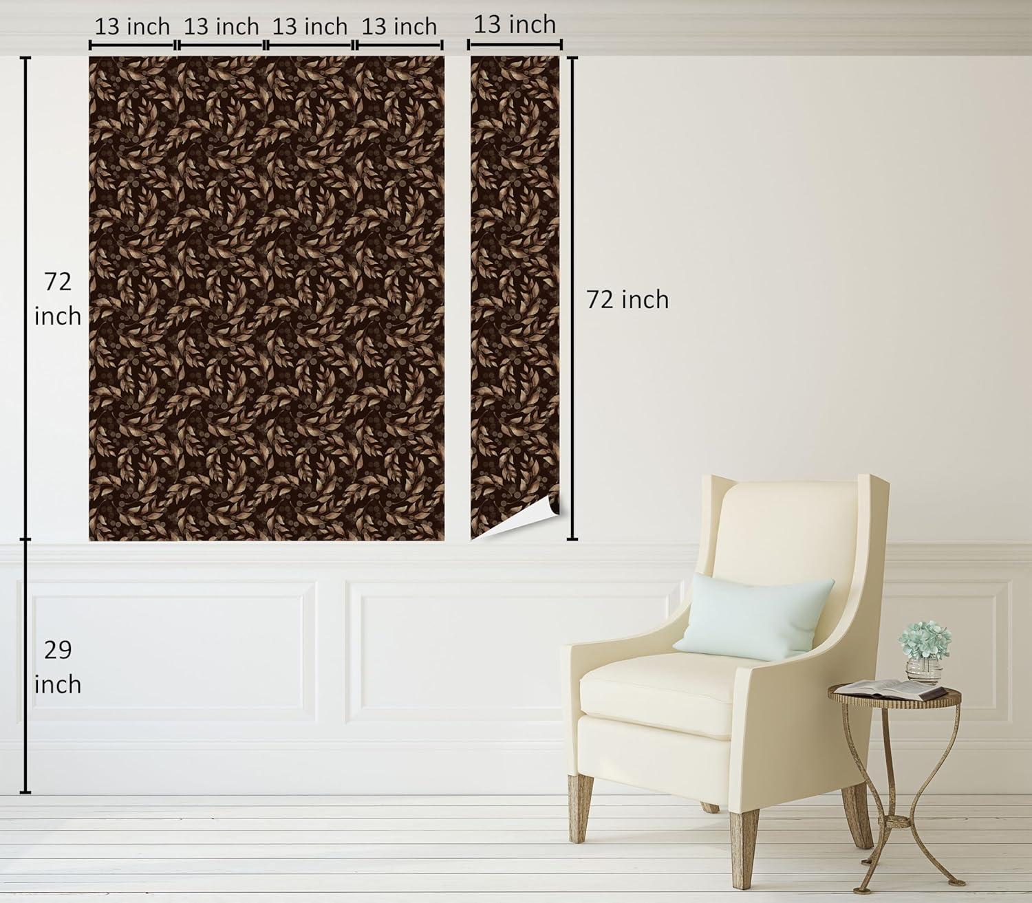 imageAmbesonne Summer Floral Peel amp Stick Wallpaper for Home Monochromatic Love Vibe with Delicate Sour Cherry Kiss Theme SelfAdhesive Living Room Kitchen Accent 13 x 36 Burgundy Ruby and PinkGreen Brown Cocoa Brown
