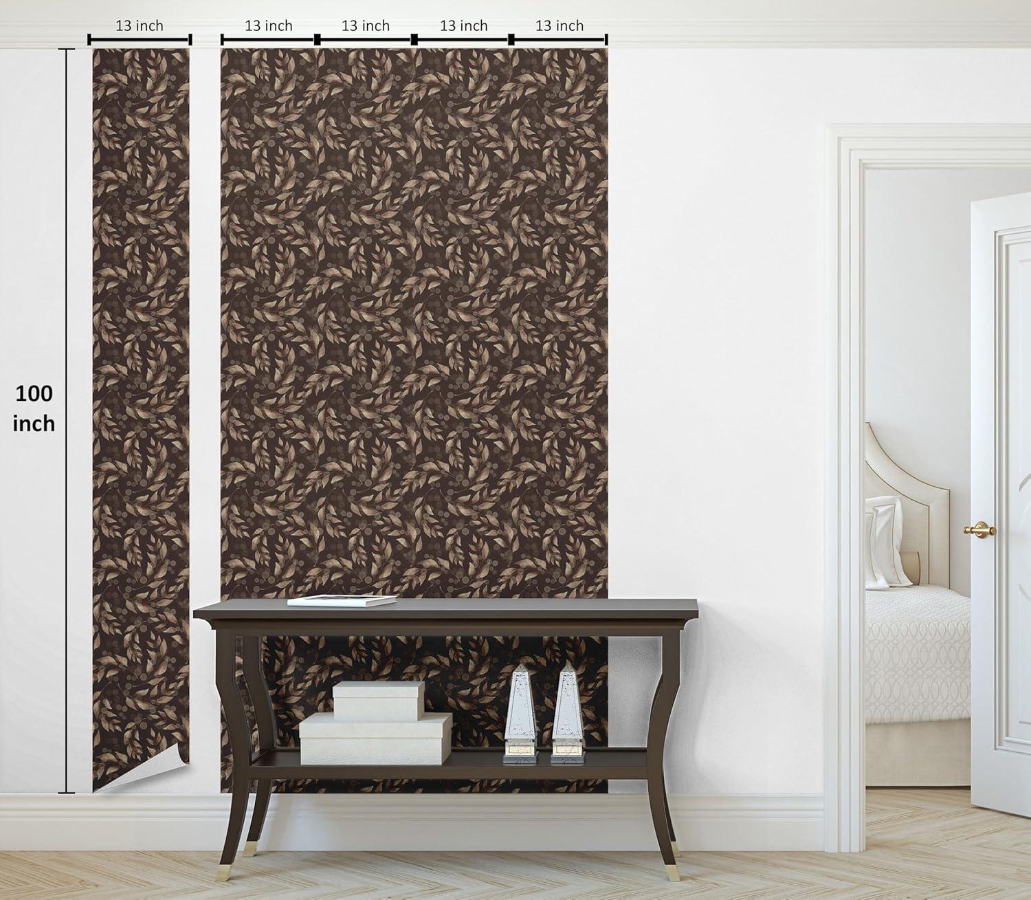 imageAmbesonne Summer Floral Peel amp Stick Wallpaper for Home Monochromatic Love Vibe with Delicate Sour Cherry Kiss Theme SelfAdhesive Living Room Kitchen Accent 13 x 36 Burgundy Ruby and PinkGreen Brown Cocoa Brown