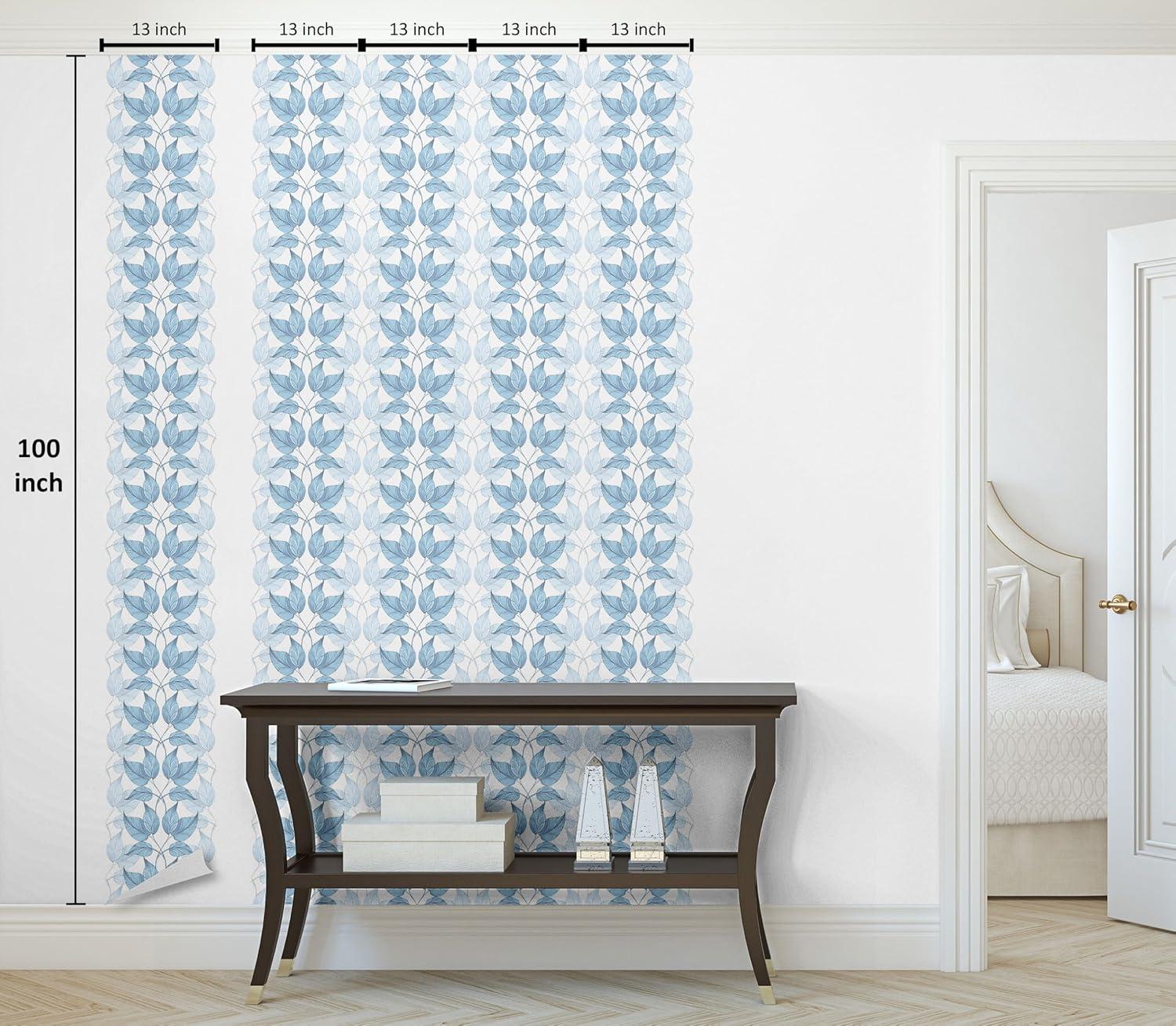 imageAmbesonne Summer Floral Peel amp Stick Wallpaper for Home Monochromatic Love Vibe with Delicate Sour Cherry Kiss Theme SelfAdhesive Living Room Kitchen Accent 13 x 36 Burgundy Ruby and PinkSea Blue Pale Grey