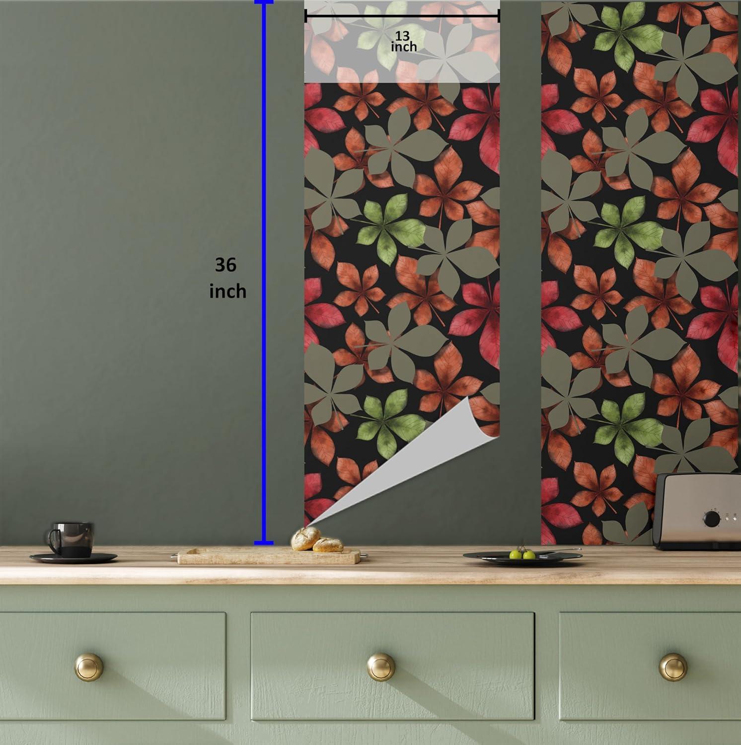 imageAmbesonne Summer Floral Peel amp Stick Wallpaper for Home Monochromatic Love Vibe with Delicate Sour Cherry Kiss Theme SelfAdhesive Living Room Kitchen Accent 13 x 36 Burgundy Ruby and PinkSage Green Vermilion