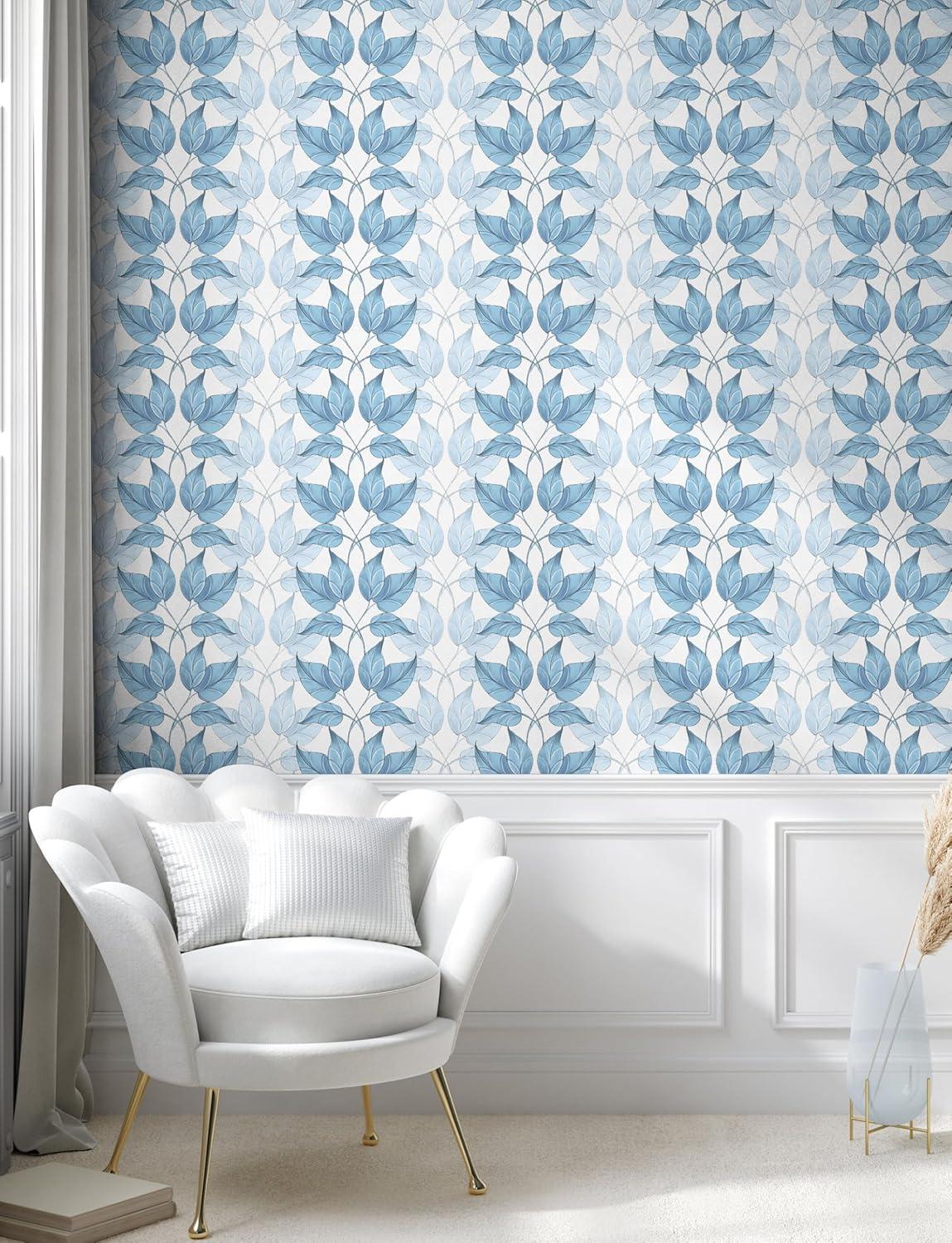 imageAmbesonne Summer Floral Peel amp Stick Wallpaper for Home Monochromatic Love Vibe with Delicate Sour Cherry Kiss Theme SelfAdhesive Living Room Kitchen Accent 13 x 36 Burgundy Ruby and PinkSea Blue Pale Grey