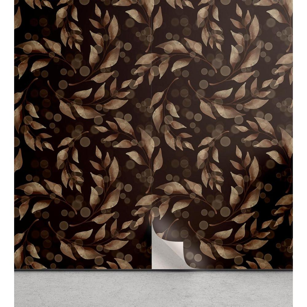 imageAmbesonne Summer Floral Peel amp Stick Wallpaper for Home Monochromatic Love Vibe with Delicate Sour Cherry Kiss Theme SelfAdhesive Living Room Kitchen Accent 13 x 36 Burgundy Ruby and PinkGreen Brown Cocoa Brown