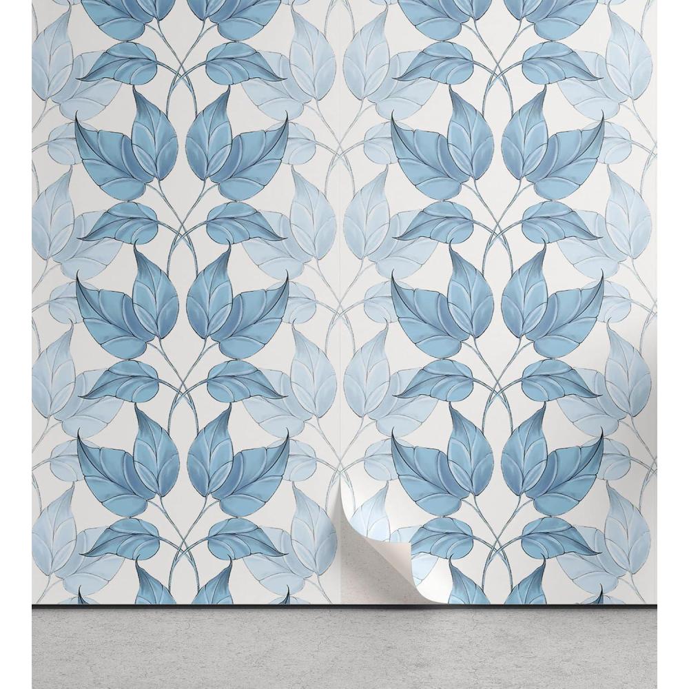 imageAmbesonne Summer Floral Peel amp Stick Wallpaper for Home Monochromatic Love Vibe with Delicate Sour Cherry Kiss Theme SelfAdhesive Living Room Kitchen Accent 13 x 36 Burgundy Ruby and PinkSea Blue Pale Grey