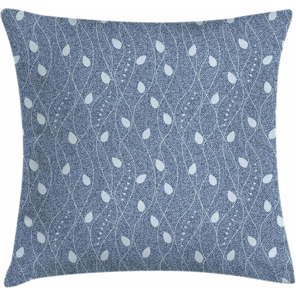 imageAmbesonne Tribal Throw Pillow Cushion Cover Tangerine Toned Design of Bold Lines Geometric Triangles Artwork Modern Look Image Decorative Square Accent Pillow Case 16 X 16 Black Orange and WhitePale Blue Slate