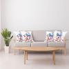 Ambesonne Alice in Wonderland Decorative Throw Pillow Case Pack of 4, Girl Sitting on a Tea Cup Heart Shape Character Fantasy Tale, Cushion Cover for Couch Living Room Car, 20″, White Blue