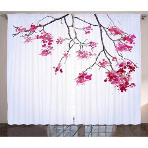 Ambesonne Flower Curtains, an Abstract Oil Painting Poppy Patterns of Fresh Spring and Expressionist an Artwork of a Theme Print, Living Room Bedroom Window Drapes 2 Panel Set, 108″ X 84″, Yellow Red(Dimgray Black)