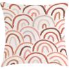 Ambesonne Mid Century Modern Boho Throw Pillow Cushion Cover, Neutral Scandinavian Rainbows Simple Dreamy Lines, Decorative Square Accent Pillow Case, 20″ X 20″, White Pale Cinnamon Blush