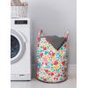 Ambesonne Hearts Laundry Bag, Colorful Hearts for Valentines Day Love Childish Hand Drawn Happiness Joy Theme, Hamper Basket with Handles Drawstring Closure for Laundromats, 13″ x 19″, Multicolor