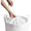 Ambesonne Paris Laundry Bag, Valentines Day Theme with Eiffel Kissing Couple Hot Air Balloon Wedding Concept, Hamper Basket with Handles Drawstring Closure for Laundromats, 13″ x 19″, Pale Pink Rose