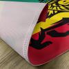 Ambesonne Rasta Place Mats Set of 4, Judah Lion a Rastafari Flag Jungle Reggae Theme Art Vivid Colorful Print, Washable Fabric Placemats for Dining Table, Standard Size, Yellow and Red