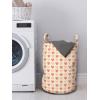 Ambesonne Romantic Laundry Bag, Soft Colored Hearts in Love Valentines Day Repetitive Pattern, Hamper Basket with Handles Drawstring Closure for Laundromats, 13″ x 19″, Pale Yellow Pale Pink