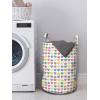 Ambesonne Valentine’s Day Laundry Bag, Teenage Style Funky Heart Shapes Love Youth Valentines Childish Romance, Hamper Basket with Handles Drawstring Closure for Laundromats, 13″ x 19″, Multicolor