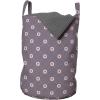 Ambesonne Modern Laundry Bag, Symmetrical Mesh of Hearts in Rounds Connected Design Valentine’s Day, Hamper Basket with Handles Drawstring Closure for Laundromats, 13″ x 19″, Pale Eggplant and Rose