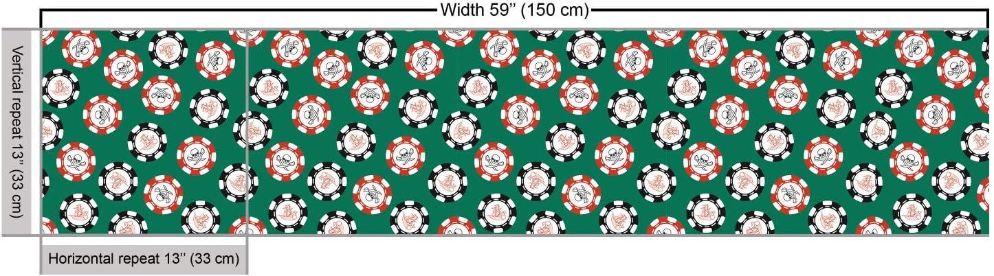 imageAmbesonne Cartoon Fabric by The Yard Hot Air Balloons Flying Through The Sky with Birds Microfiber Fabric for Arts and Crafts Textiles amp Decor 1 Yard Teal CreamJade Green