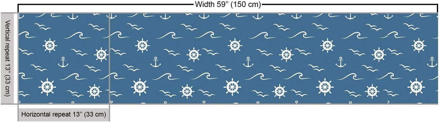 imageAmbesonne Cartoon Fabric by The Yard Hot Air Balloons Flying Through The Sky with Birds Microfiber Fabric for Arts and Crafts Textiles amp Decor 1 Yard Teal CreamCream Blue