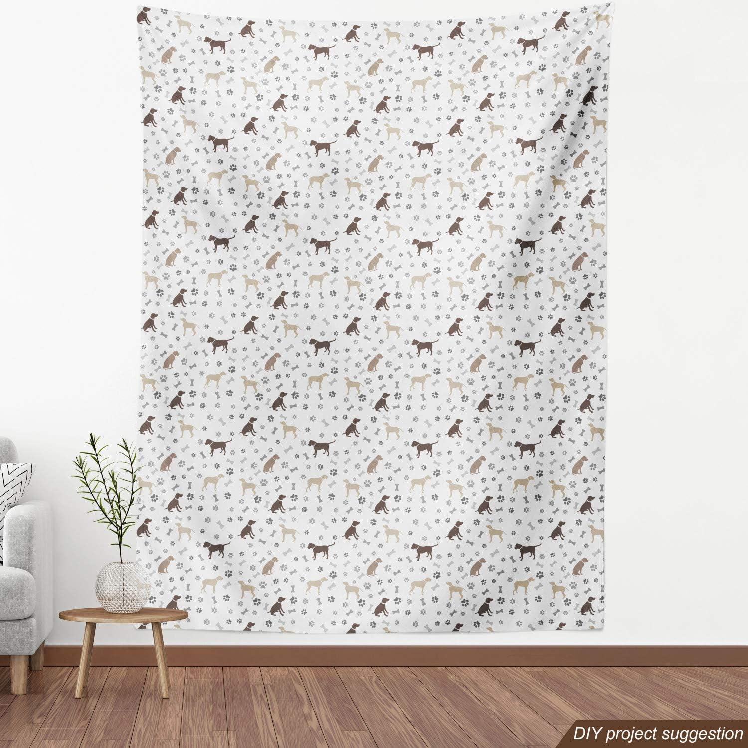 imageAmbesonne Cartoon Fabric by The Yard Hot Air Balloons Flying Through The Sky with Birds Microfiber Fabric for Arts and Crafts Textiles amp Decor 1 Yard Teal CreamUmber Beige