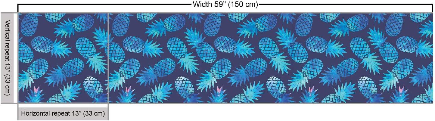 imageAmbesonne Cartoon Fabric by The Yard Hot Air Balloons Flying Through The Sky with Birds Microfiber Fabric for Arts and Crafts Textiles amp Decor 1 Yard Teal CreamDark Blue