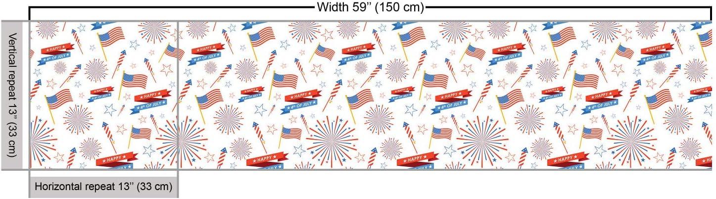 imageAmbesonne Cartoon Fabric by The Yard Hot Air Balloons Flying Through The Sky with Birds Microfiber Fabric for Arts and Crafts Textiles amp Decor 1 Yard Teal CreamAzure Red