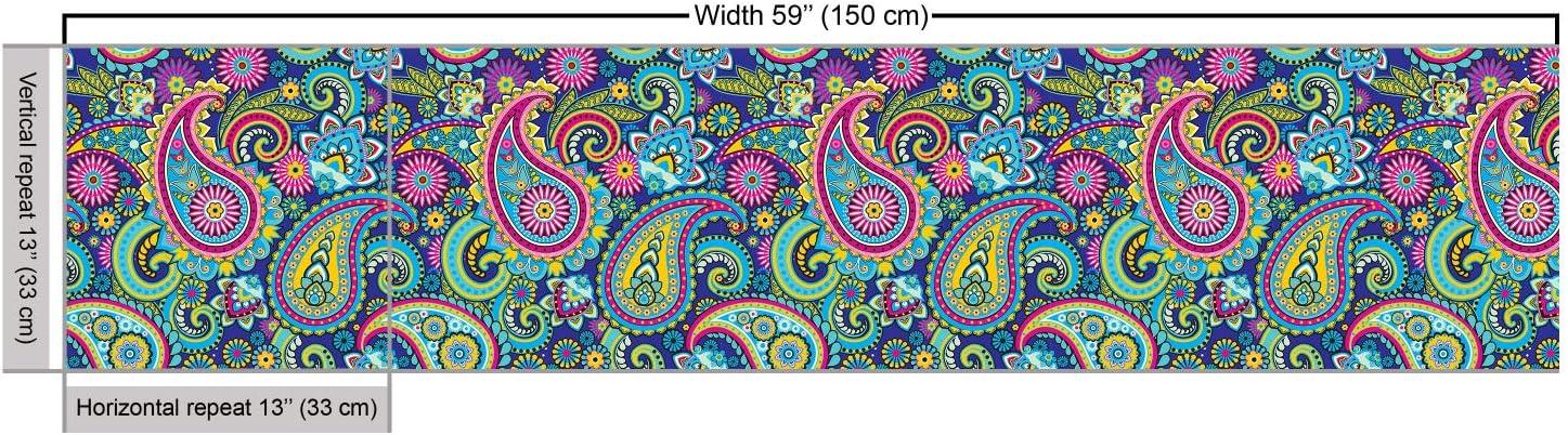 imageAmbesonne Cartoon Fabric by The Yard Hot Air Balloons Flying Through The Sky with Birds Microfiber Fabric for Arts and Crafts Textiles amp Decor 1 Yard Teal CreamPink and Blue