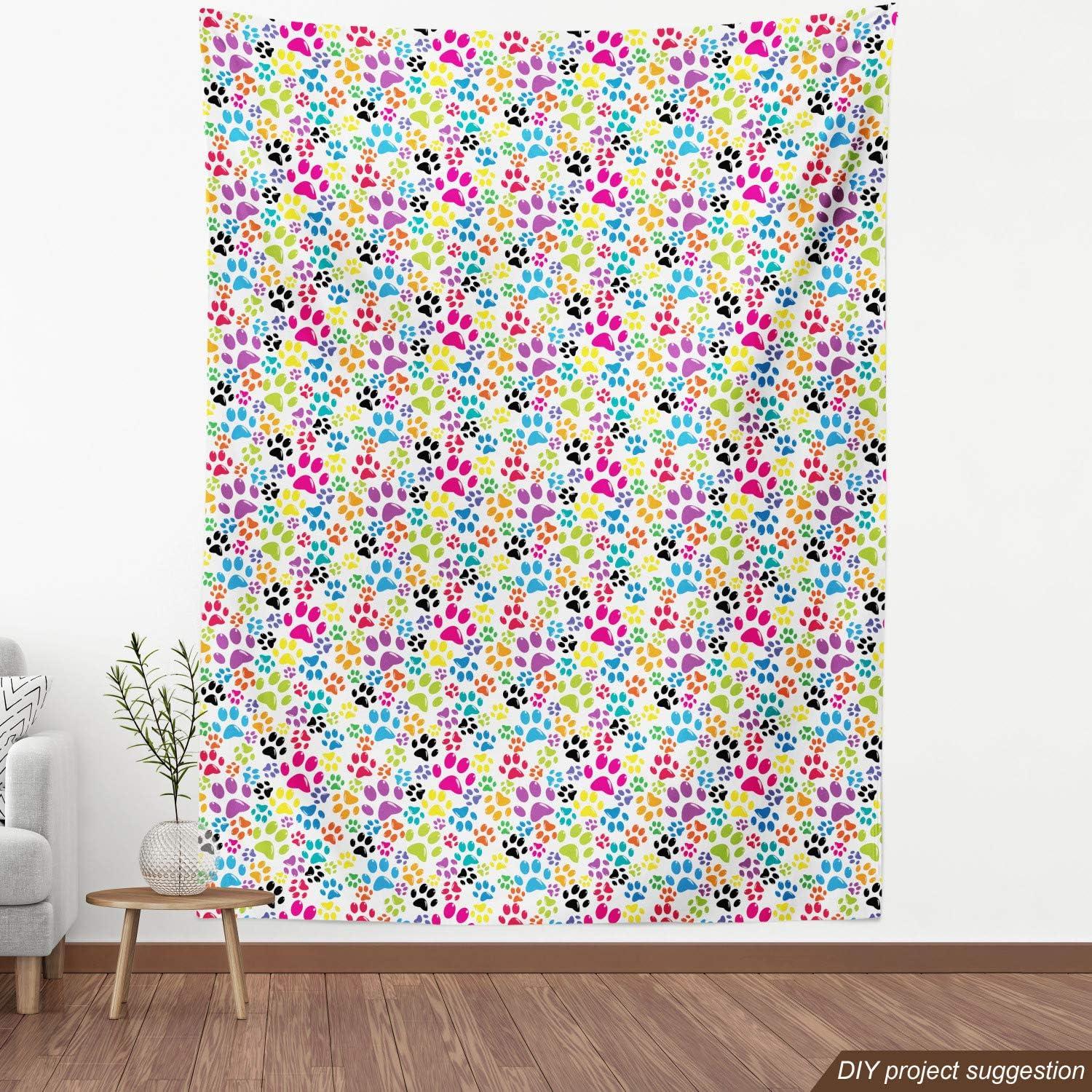 imageAmbesonne Cartoon Fabric by The Yard Hot Air Balloons Flying Through The Sky with Birds Microfiber Fabric for Arts and Crafts Textiles amp Decor 1 Yard Teal CreamBlue Purple