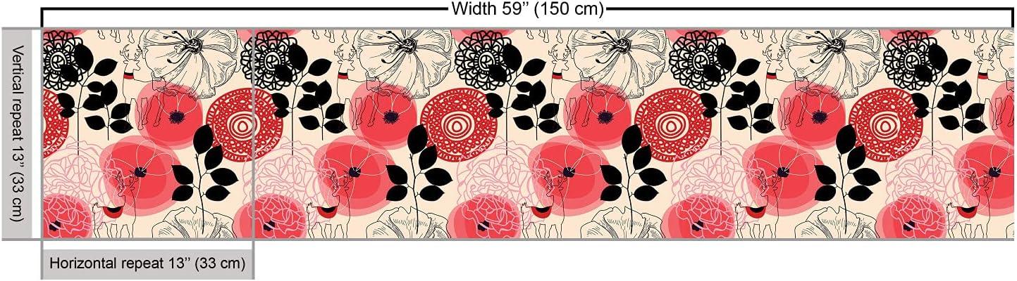 imageAmbesonne Cartoon Fabric by The Yard Hot Air Balloons Flying Through The Sky with Birds Microfiber Fabric for Arts and Crafts Textiles amp Decor 1 Yard Teal CreamCharcoal Pink