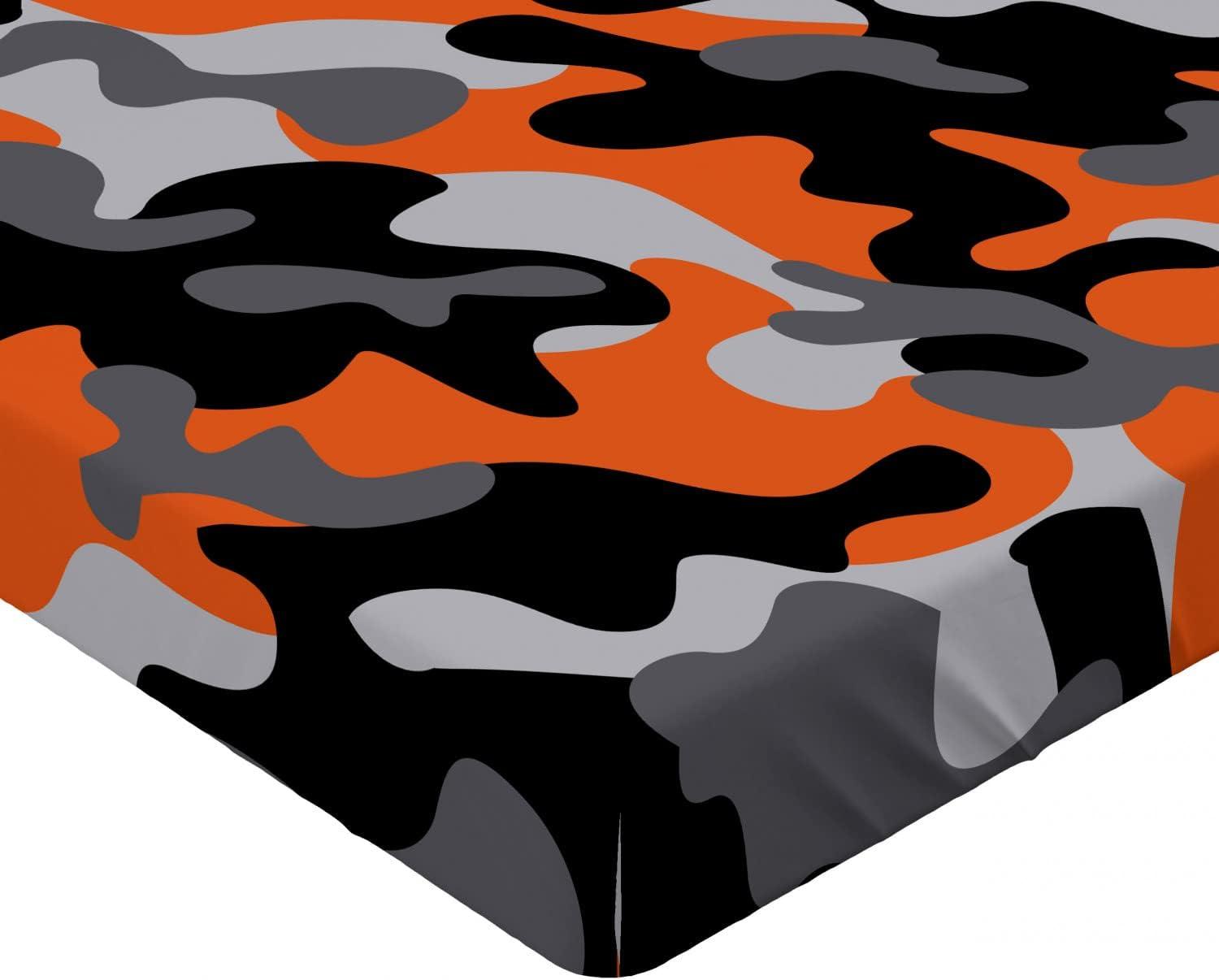 imageAmbesonne City Fitted Sheet Birds Eye View Map of The Abstract Town Streets Roads Houses and Cars Cartoon Print Bed Cover with AllRound Elastic Deep Pocket for Comfort Twin Size Grey GreenOrange Grey Black
