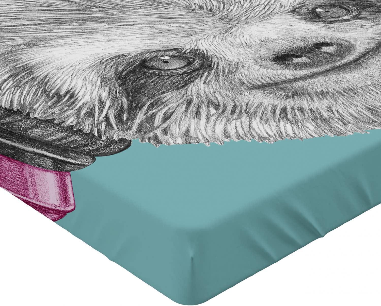 imageAmbesonne City Fitted Sheet Birds Eye View Map of The Abstract Town Streets Roads Houses and Cars Cartoon Print Bed Cover with AllRound Elastic Deep Pocket for Comfort Twin Size Grey GreenTeal Grey