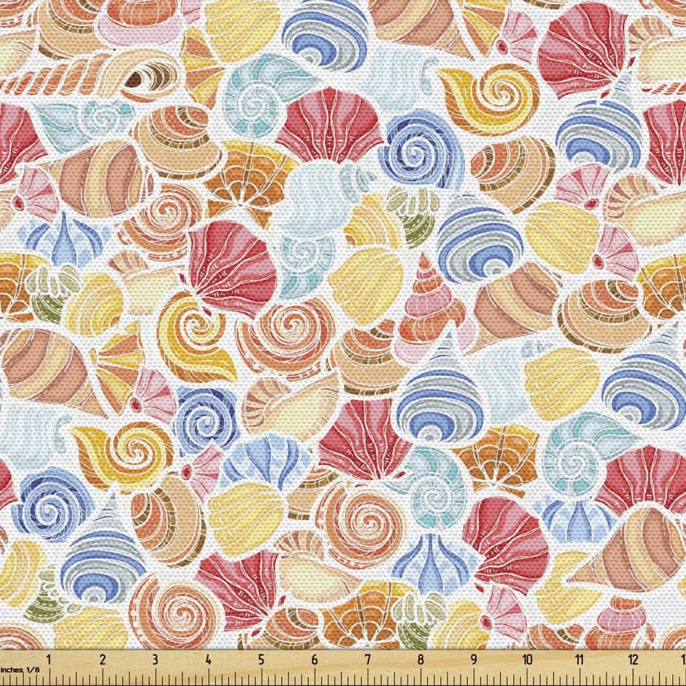 imageAmbesonne Cartoon Fabric by The Yard Hot Air Balloons Flying Through The Sky with Birds Microfiber Fabric for Arts and Crafts Textiles amp Decor 1 Yard Teal CreamYellow Multicolor