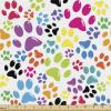 Ambesonne Cartoon Fabric by The Yard, Hot Air Balloons Flying Through The Sky with Birds, Microfiber Fabric for Arts and Crafts Textiles & Decor, 1 Yard, Teal Cream(Blue Purple)