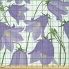 Ambesonne Cartoon Fabric by The Yard, Hot Air Balloons Flying Through The Sky with Birds, Microfiber Fabric for Arts and Crafts Textiles & Decor, 1 Yard, Teal Cream(Lavender Yellow)