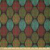 Ambesonne Cartoon Fabric by The Yard, Hot Air Balloons Flying Through The Sky with Birds, Microfiber Fabric for Arts and Crafts Textiles & Decor, 1 Yard, Teal Cream(Green Ruby)